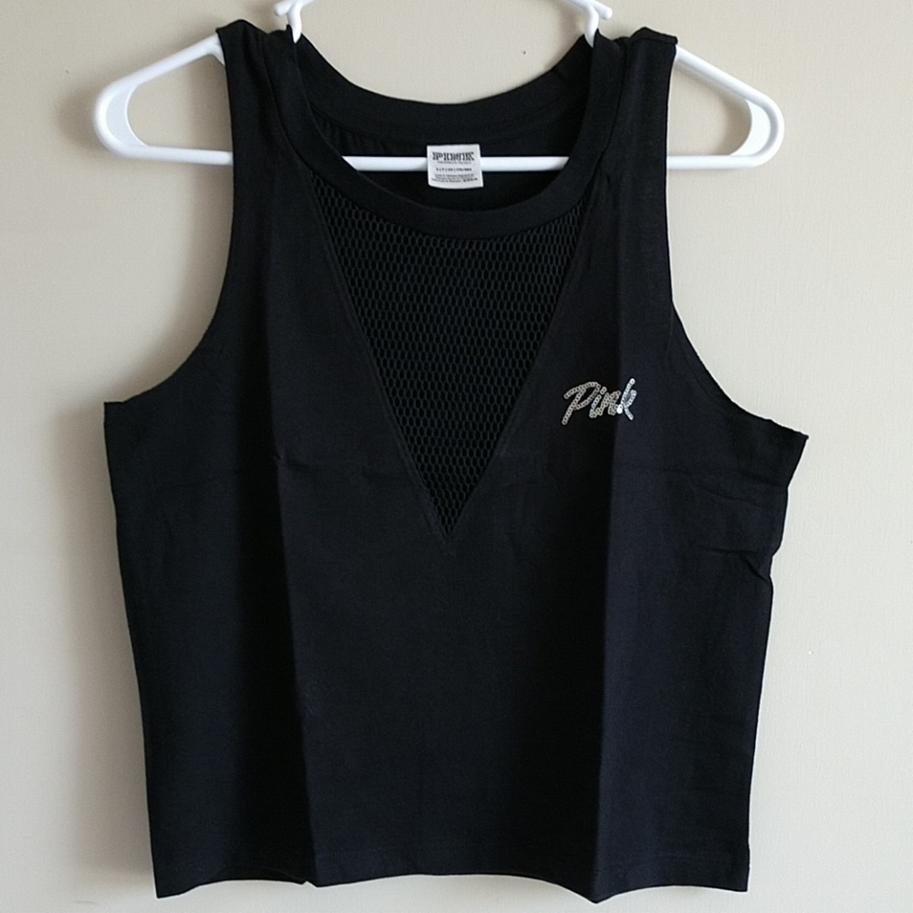 Size S 🌺 PINK VS MUSCLE BLING TANK TOPS - Picture 4 of 6